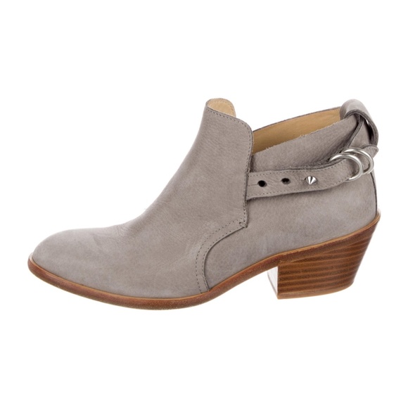Rag & Bone Grey Heeled Booties - Picture 1 of 9